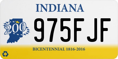 IN license plate 975FJF