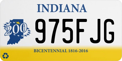 IN license plate 975FJG