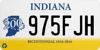 IN license plate 975FJH