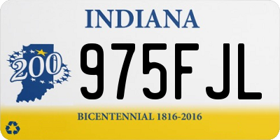 IN license plate 975FJL