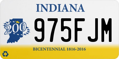 IN license plate 975FJM