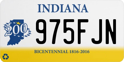 IN license plate 975FJN