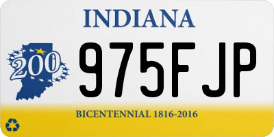 IN license plate 975FJP