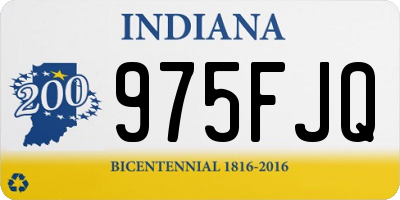 IN license plate 975FJQ