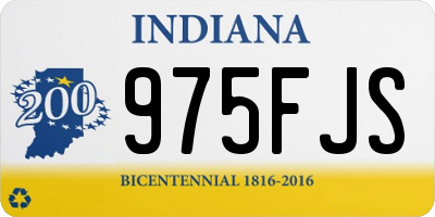 IN license plate 975FJS