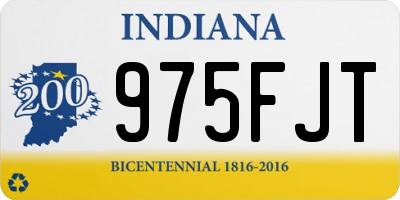 IN license plate 975FJT