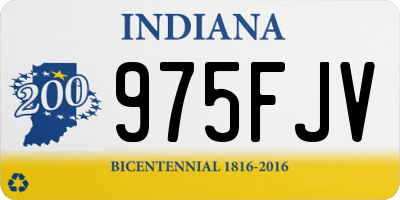 IN license plate 975FJV