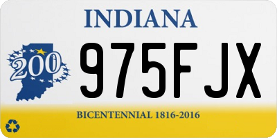 IN license plate 975FJX