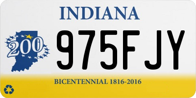 IN license plate 975FJY