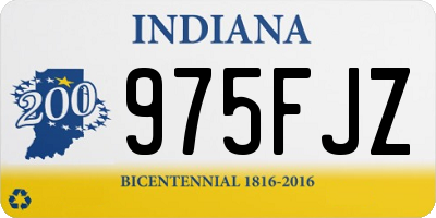 IN license plate 975FJZ