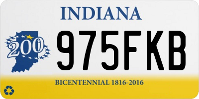 IN license plate 975FKB