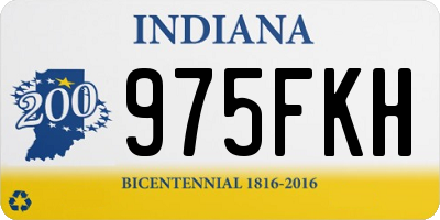 IN license plate 975FKH