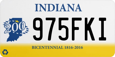IN license plate 975FKI