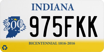 IN license plate 975FKK