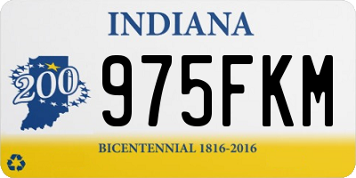 IN license plate 975FKM