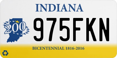 IN license plate 975FKN