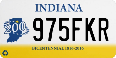 IN license plate 975FKR