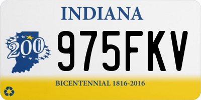 IN license plate 975FKV