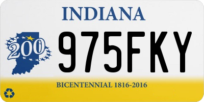 IN license plate 975FKY
