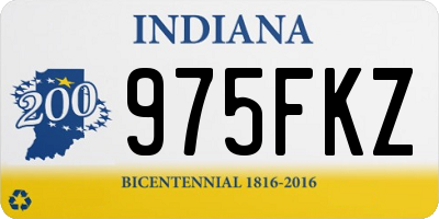 IN license plate 975FKZ