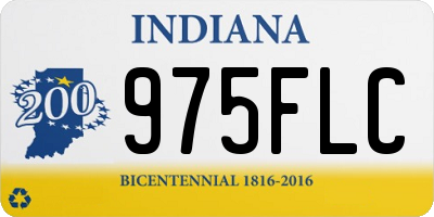 IN license plate 975FLC