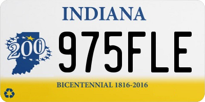 IN license plate 975FLE