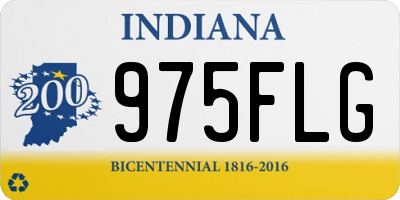 IN license plate 975FLG