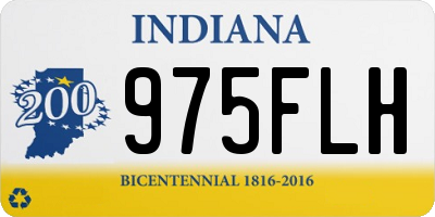 IN license plate 975FLH