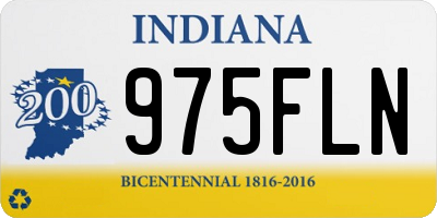 IN license plate 975FLN