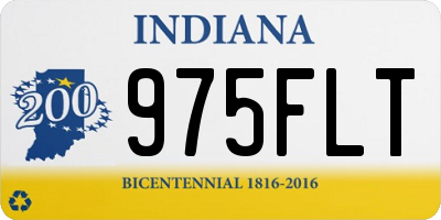 IN license plate 975FLT