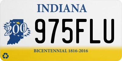 IN license plate 975FLU