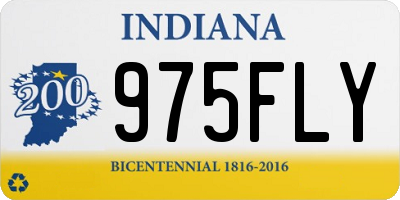 IN license plate 975FLY