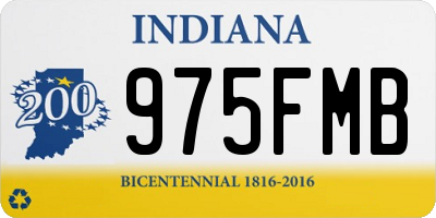IN license plate 975FMB