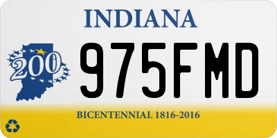 IN license plate 975FMD