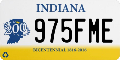 IN license plate 975FME