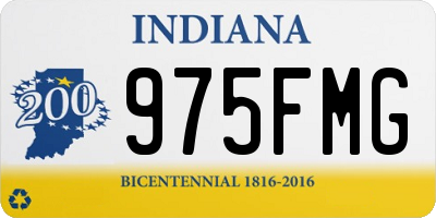 IN license plate 975FMG
