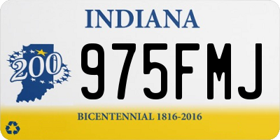 IN license plate 975FMJ
