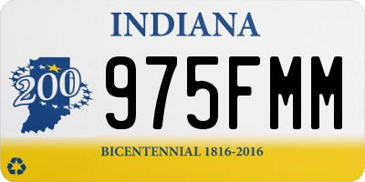 IN license plate 975FMM