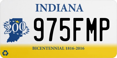 IN license plate 975FMP
