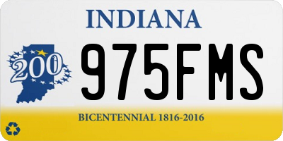 IN license plate 975FMS