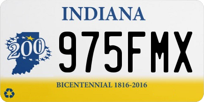 IN license plate 975FMX