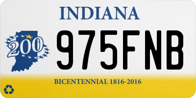 IN license plate 975FNB