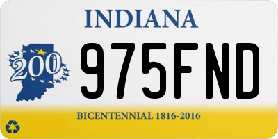 IN license plate 975FND