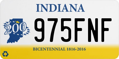IN license plate 975FNF