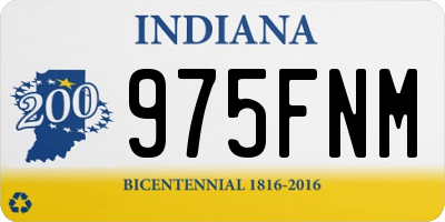 IN license plate 975FNM