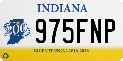 IN license plate 975FNP