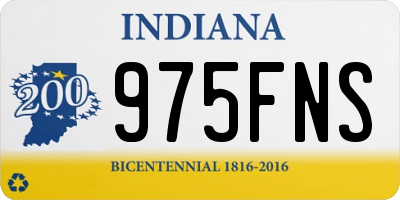 IN license plate 975FNS