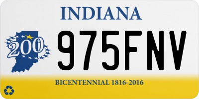 IN license plate 975FNV
