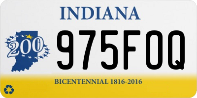 IN license plate 975FOQ