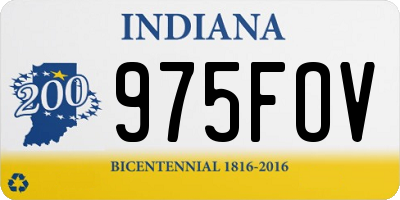 IN license plate 975FOV